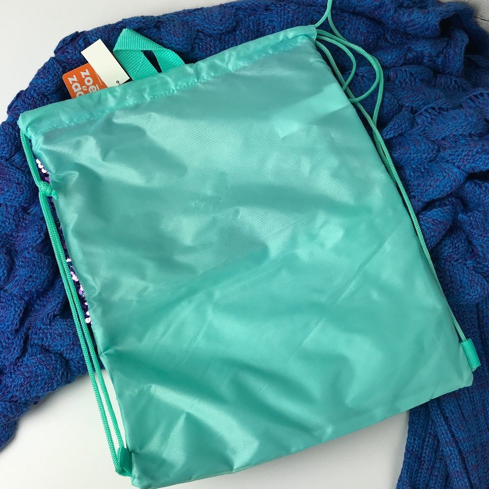 Mermaid Hair Don't Care Cinch String Backpack Bag - Picture 5 of 6